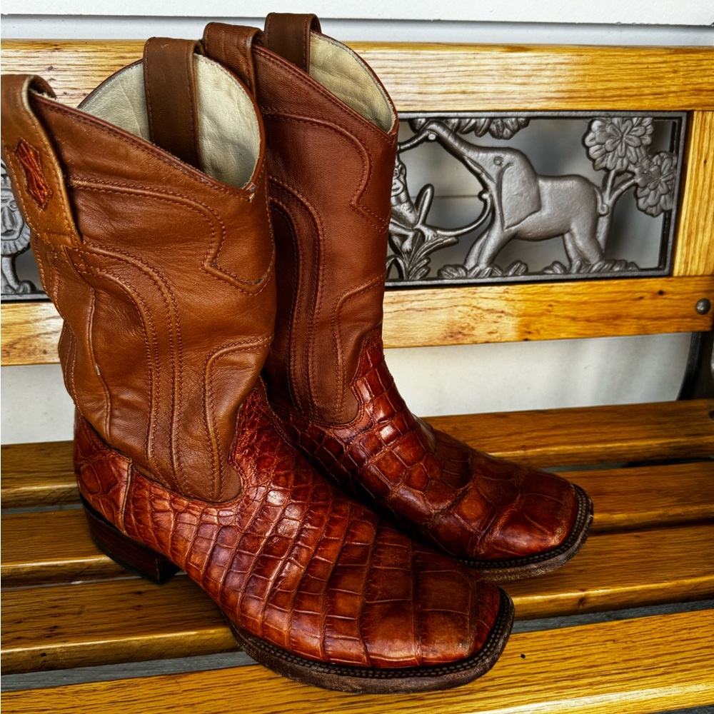 Men’s Square Toe Los Altos Alligator Boots